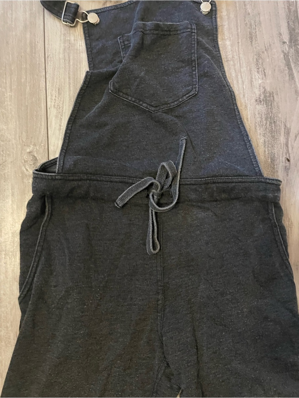 X supply Black Knit Overall Jumpsuit with Front Pocket
